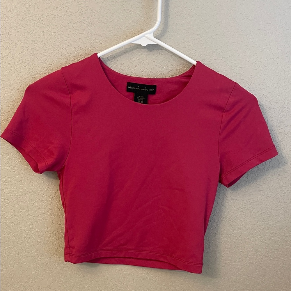 House of Harlow 1960 Pink Crop Top